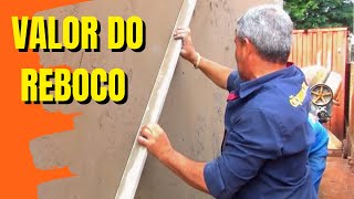 QUANTO COBRAR PARA REBOCAR UMA PAREDE