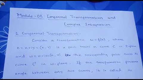 M4: Conformal Transformation w=e^z