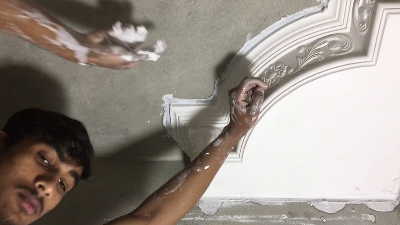 How to the Cornice Cutting & nstallation by Bedroom Very Good Quality