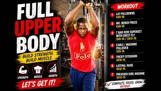 10-20 MIN UPPER BODY DUMBBELL WORKOUT Chest, Back & Arms