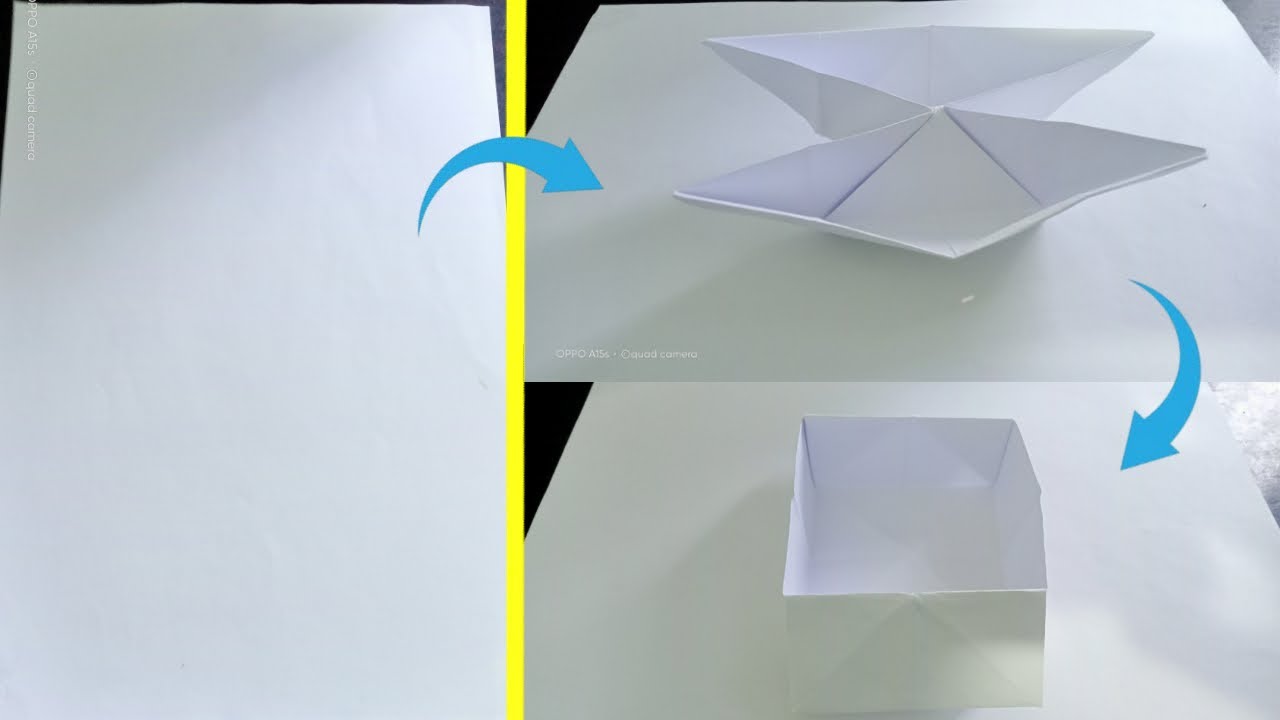 How to make a double boat that convert into a box | origami paper box