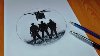 How to Draw a Bangladesh Army step by step | Learn to Draw | #drawing #army #armylover #shorts #art