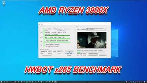 AMD RYZEN 3900X HWBOT x265 BENCHMARK