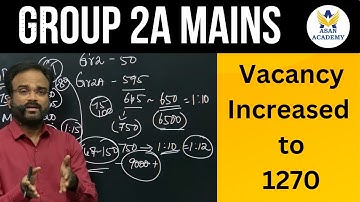Group 2A Mains Vacancy increased #tnpsc #tnpscgroup2a