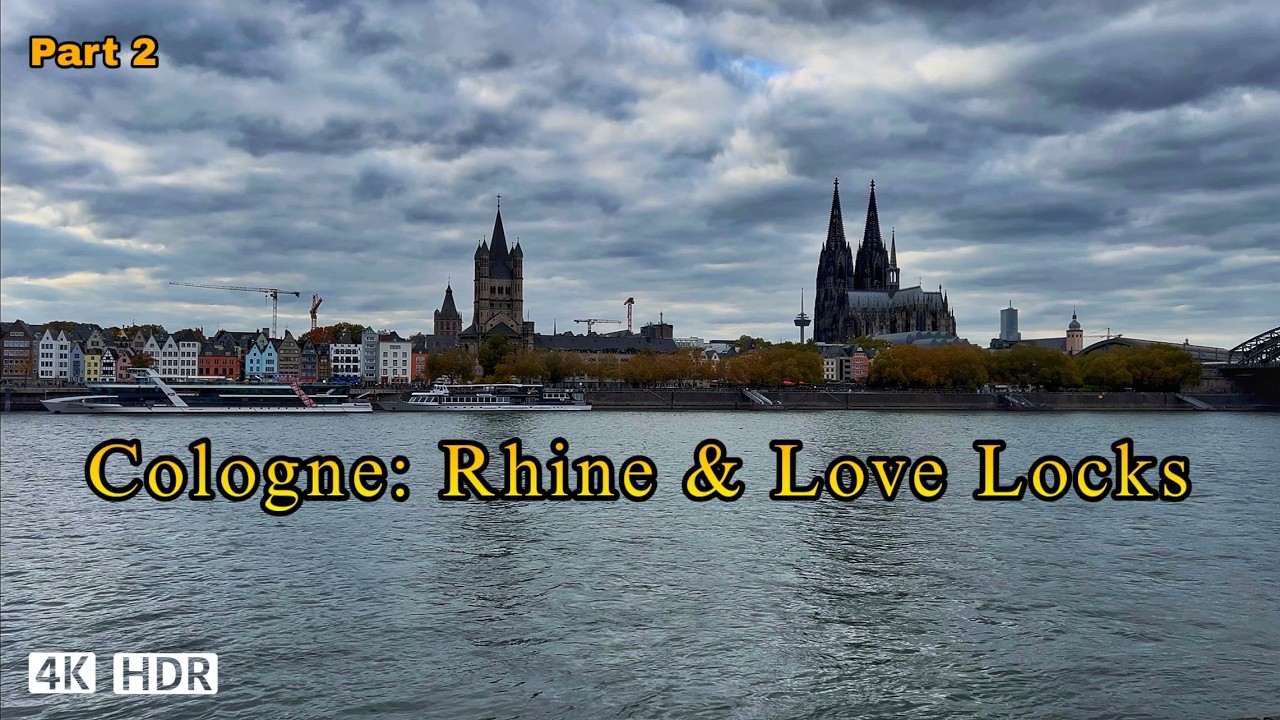 Cologne Germany Walking Tour Part 2 | From Old Town to Rhine Panorama | 4K Video | 🇩🇪