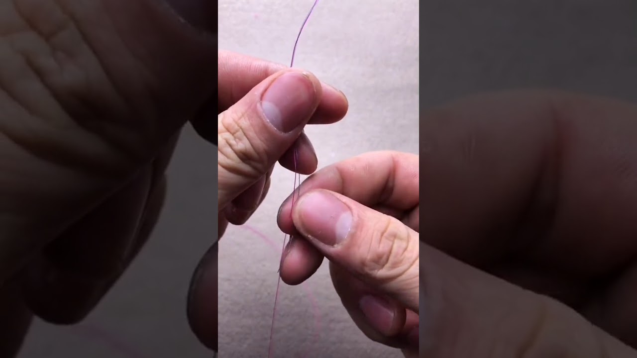 how to repair a broken fishing line tightly YouTube