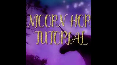 Fondant Unicorn Horn Tutorial