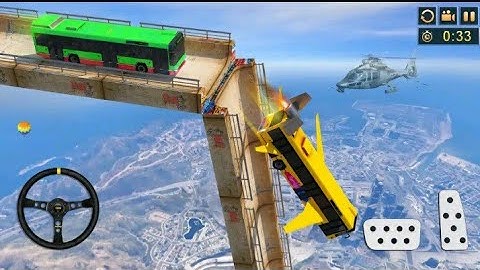 Impossible Bus Stunt Driving 2021 - Mega Ramp Racing Driving Simulator - Android Gameplay