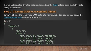 How to Loop Through and Read JSON Data Elements in PowerShell