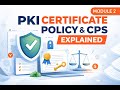 PKI Certificate Policy &amp; CPS Explained: From Risk to Controls | Module 2.4