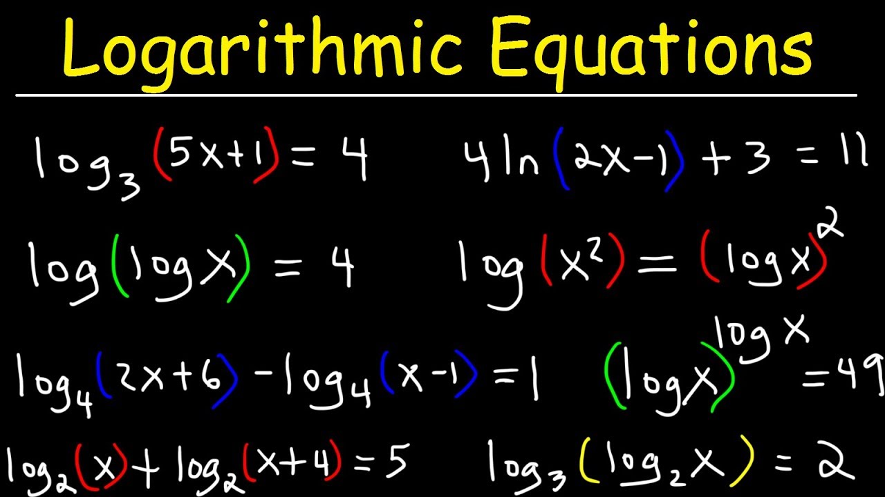 solve log equation step by step