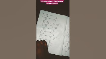 UP Board class 10th drawing paper 830(EU)