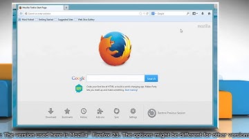 How to change Search Provider in Mozilla® Firefox on a Windows® 8.1 PC