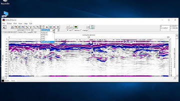 GPR Data Processing using Reflex2DQuick