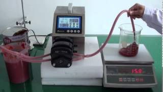 Shenchen Peristaltic Pump Dispensing Tomato Sauce