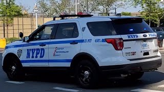 NYPD 23RD PCT Responding On 1st Ave In El Barrio, East Harlem, Manhattan, New York City