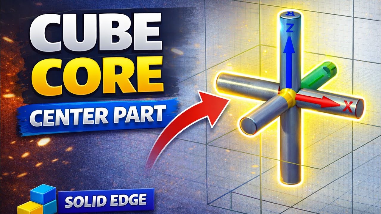 Center Line Solid Edge Solid Edge Tutorial | Cube Design – Center Part Modeling (Part 1) - YouTube