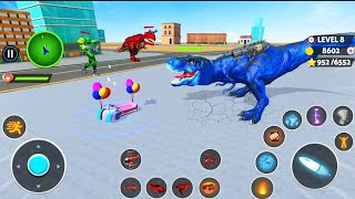 Dino Robot Transformation Car Flying Jet Game Multiple Mode Robot's Fight Gameplay ...