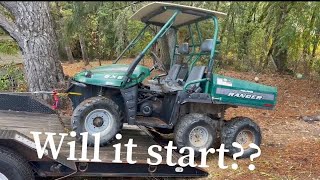 Abandoned Polaris ranger 6x6 for $500 will it start?