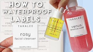 How To Make Product Labels - Waterproof Scratch Resistant