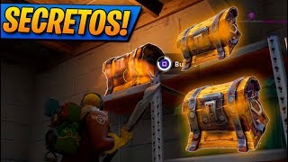 Lugares SECRETOS con COFRES OCULTOS! Fortnite: Battle Royale