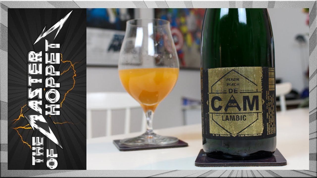 De Cam Perzik Lambic 2022 (1000kg of Peaches in This!) | TMOH - Beer Review  - YouTube