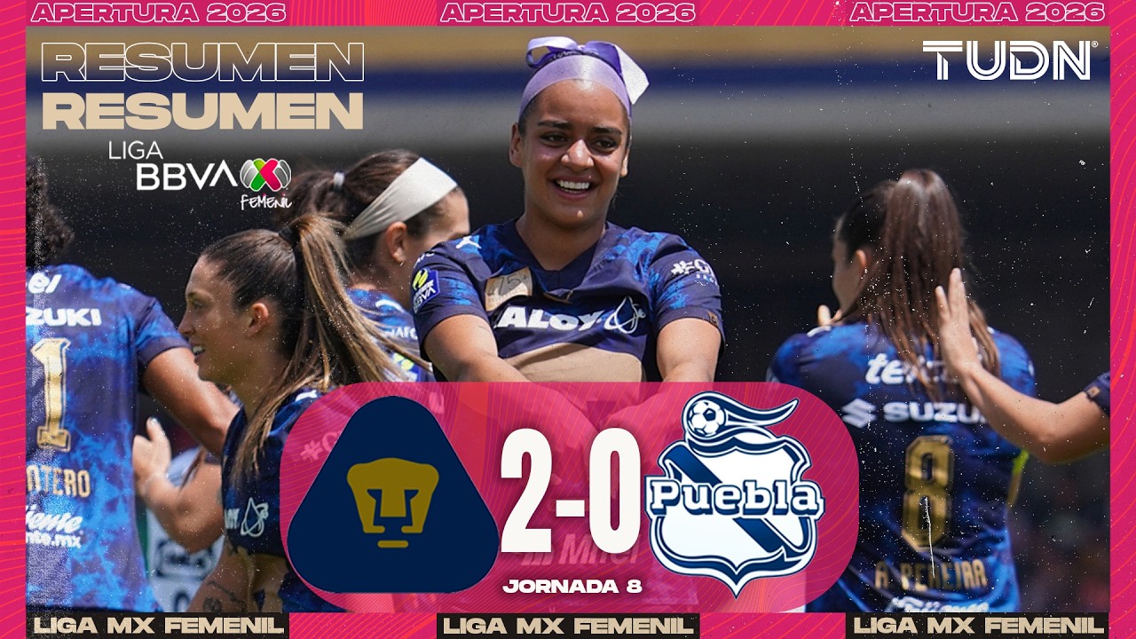 HIGHLIGHTS - Pumas vs Puebla | Liga MX Femenil - Jornada 8 Apertura 2026 | TUDN