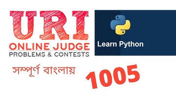 1005 uri problem solution in python / python program / online judge problem solution / python