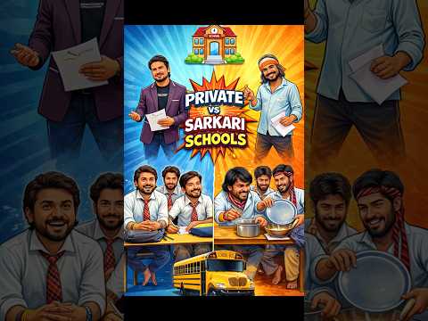Private vs sarkari school 🤣