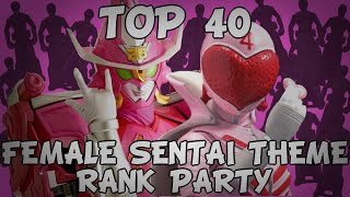 Tokucenter Top 40 Female Sentai Theme Rank Party