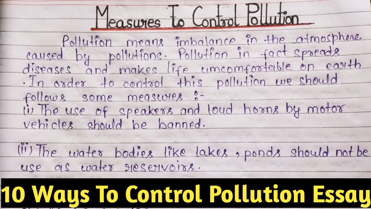 10 ways to reduce air pollution essay