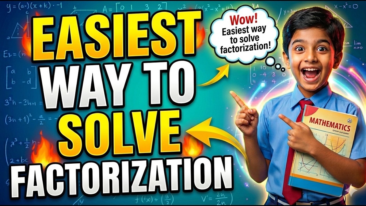 Factorization Made Easy | 10th Class Maths | Easiest Method Ever - YouTube
