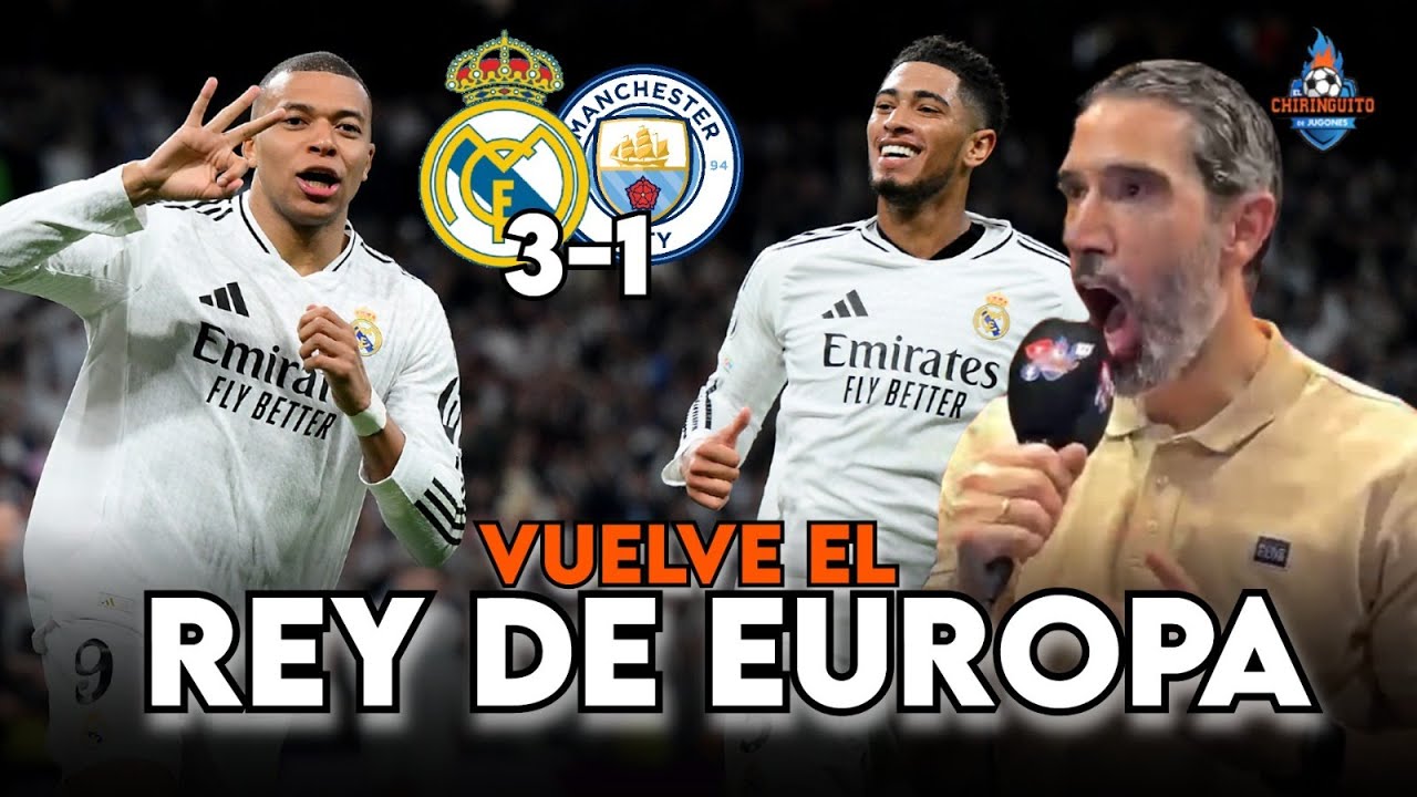 😜 El REY DE EUROPA está de VUELTA | Real Madrid 3-1 City | Resumen ...