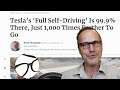 Tesla’s Full Self-Driving is 99.9% complete. Just 1,000 times further to go — reaction video.