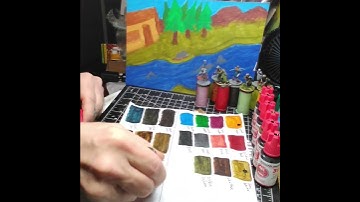 Short Version Adding 8 More AK Interactive Quick Gen Paints to the Paint Reference Sheet