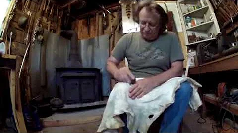 How to soften a  deer hide tanning