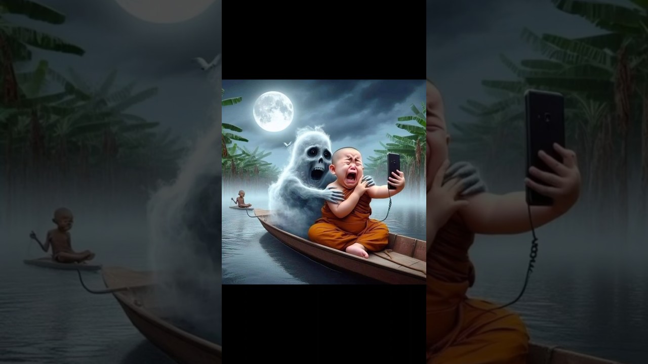 so cute little monk 😎🤩🤩