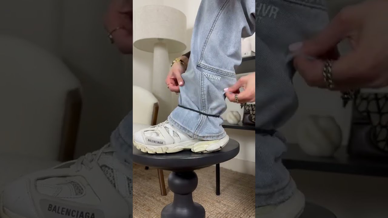 How To Fix ANY TOO LONG JEANS PANTS Shorts Fashion Hack Outfit Grwm Howto Tiktok Bobrownn