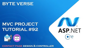 ASP.NET CORE MVC | Contact Page Design & Controller Implementations - How to Add View Component #92