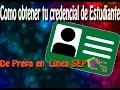 Como Solicitar Credencial de Estudiante Prepa en linea SEP