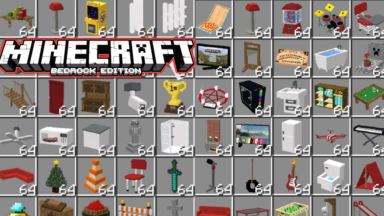 (FURNICRAFT UPDATE) How To Get FURNITURE In Minecraft PE 1.14.3+ 1.15 1