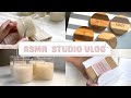 ASMR - Candle Studio Vlog #1 (no music)