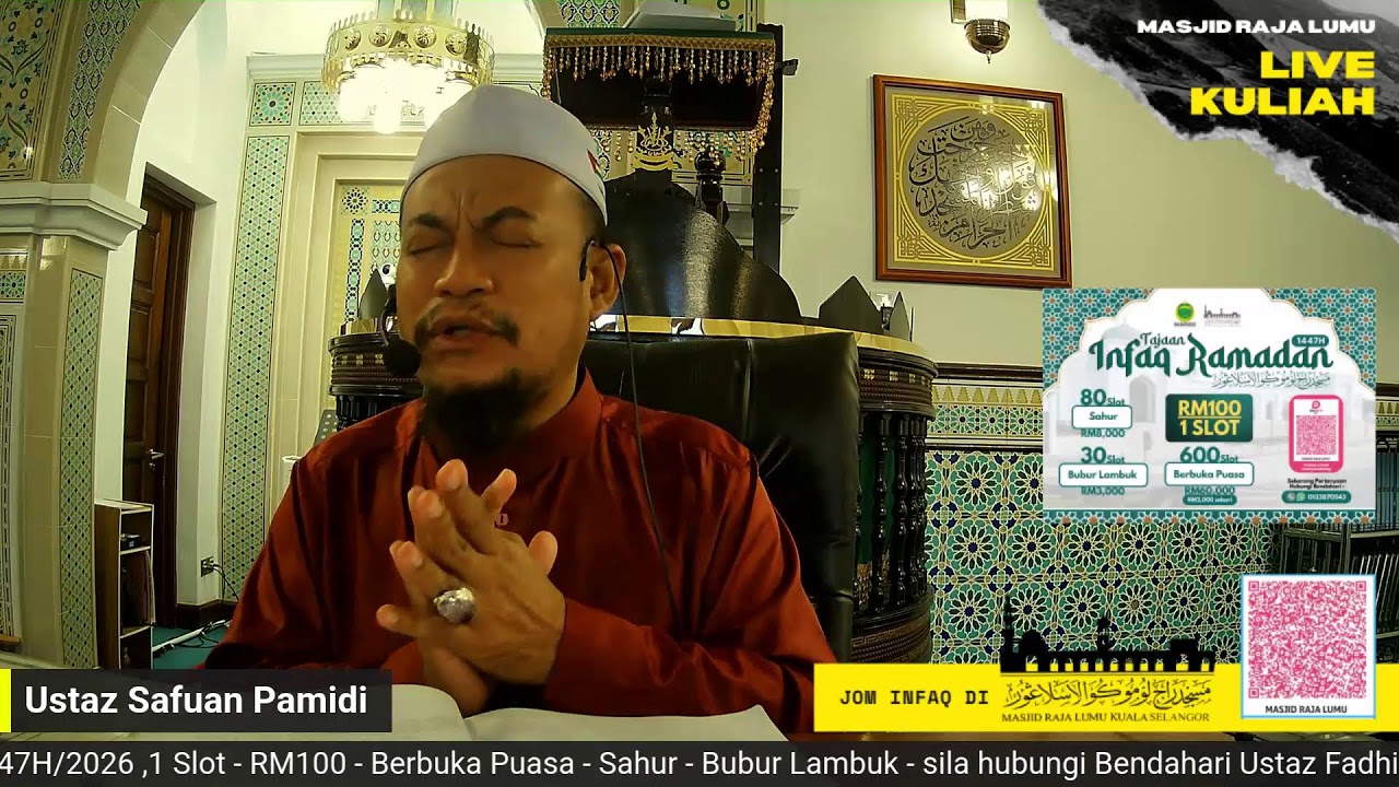 {{LIVE}} Kuliah Subuh Ramadan - Masjid Raja Lumu Kuala Selangor