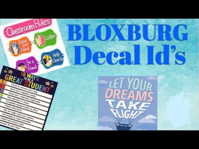How to MAKE custom Roblox Decals for Bloxburg or Roville + decal codes  (Canva) 