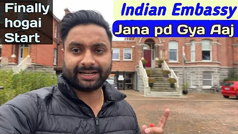 Indian Embassy Jana Pd Gya Aaj || Taxi Started With Jump Lead Finally || Indians In Ireland |