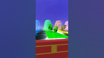 Slide game with Deer #shorts, #animation, #cartoon #3danimation #3dgame #animals #funny