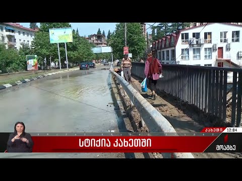 სტიქია კახეთში - გურჯაანში სტიქიის სალიკვიდაციო სამუშაოები აქტიურად გრძელდება