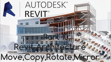 Autodesk Revit Architecture|Part 10|Move,Copy,Rotate,Mirror|In Malayalam