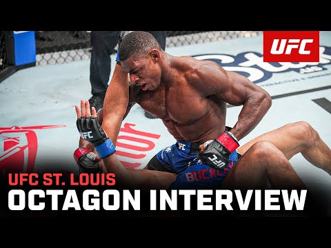 Joaquin Buckley Octagon Interview  UFC St. Louis