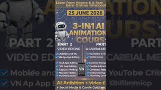 30 Din Mein AI Animation Seekho! Sirf ₹999 Mein Career Badlo#shorts #youtubeshorts #videoediting